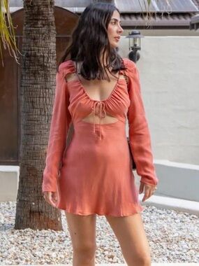 VRG GRL After Dark Bias Cut Mini Dress